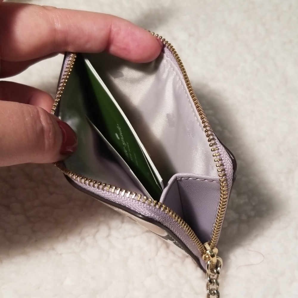 NWT Kate Spade L zip card holder. - Picture 4 of 4